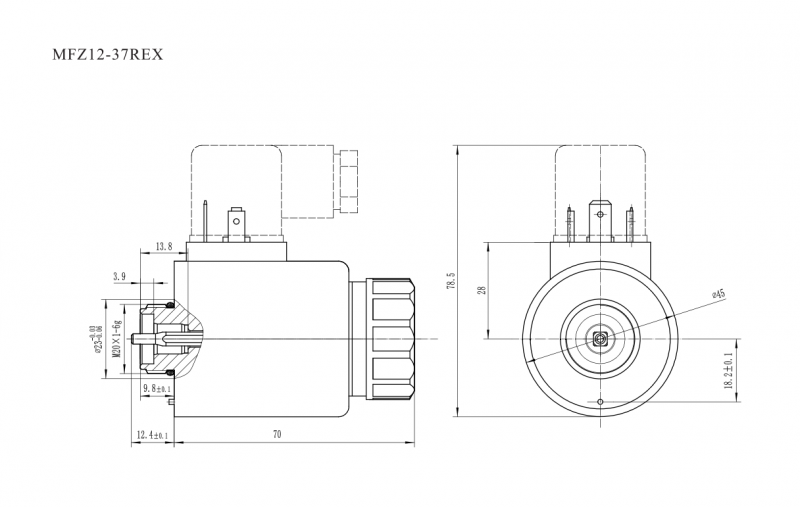 MFZ12-37REX、MFZ12-37REX（DT）直流湿式阀用电磁铁