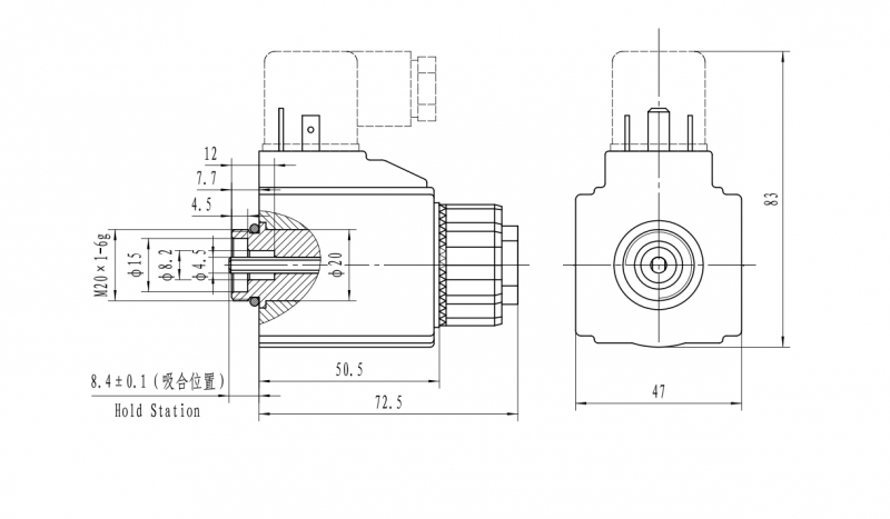 MFJ10-28YC（T）交流湿式阀用电磁铁