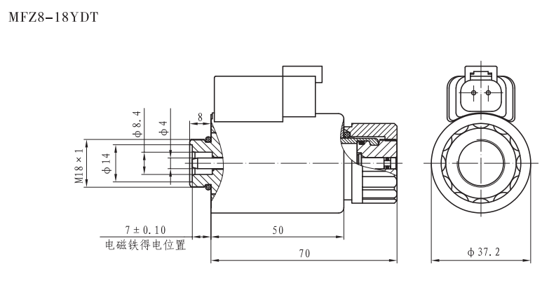 MFZ8-18YDT插装阀用电磁铁