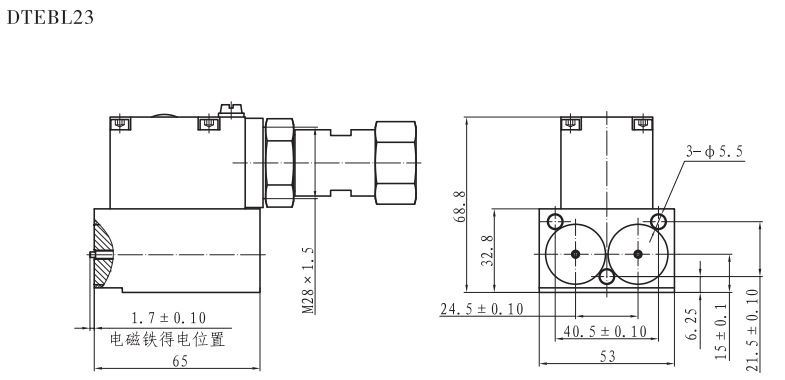 DTEBL23(快插）防爆电磁铁